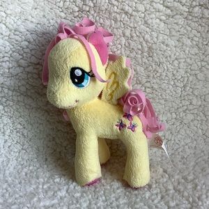 My Little Pony by Hasbro 2012 Fluttershy Yellow Pink Plush Stuffed Animal Toy